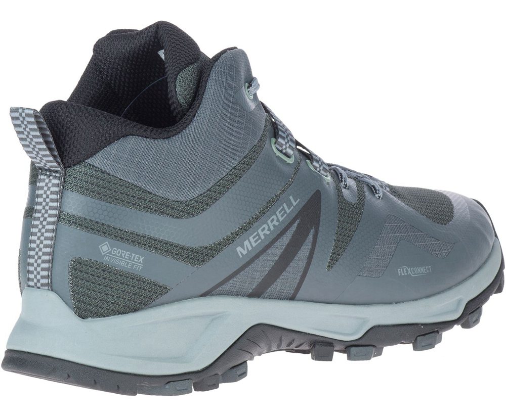 Kozaki Merrell Męskie Granatowe - Mqm Flex 2 Mid Gore-Tex® - 138045-PVF